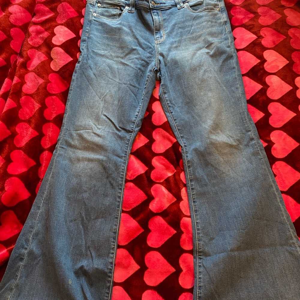 American Eagle Outfitters Dark Blue Flare Jeans